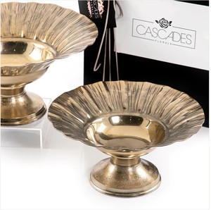 Luxury <b>Silver</b> Bowl Set of Three with Decorative <b>Tray</b> Elegant Serving Set Stylish Centerpiece for Home Tabletop Display - Product Image 6