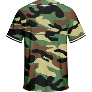 เสื้อเบสบอลมีกระดุมเสื้อกีฬาผ้าโพลีเอสเตอร์เสื้อกีฬาแบบเรียบโลโก้ออกแบบได้ตามต้องการ - Product Image 4