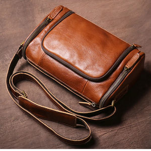 2025 Fashion Genuine <b>Leather</b> <b>Crossbody</b> <b>Bag</b> Business Casual Style Shoulder Messenger Gift - Product Image 3