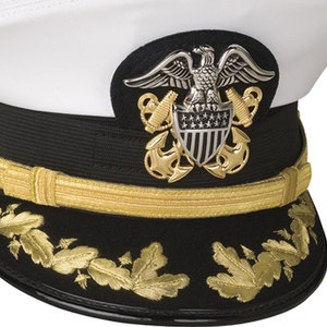 Gorra de uniforme de estilo oficial de lana personalizada, diseño plano estructurado para hombres, gorra de vestir transpirable con ala ajustable, aspecto Formal clásico - Product Image 3
