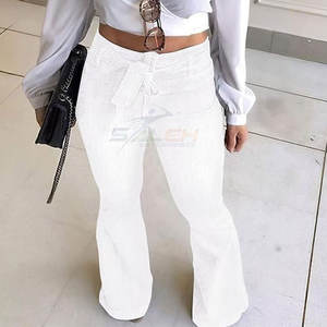 Pantalones de Invierno de Moda para Mujer, Cintura Media, Frente Plano, 100% Algodón, Ecológicos, Cómodos - Product Image 3