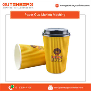 Máquina de fabricación o fabricación de vasos de papel, doble revestimiento de PE, 180-350gsm, tamaño de 4-22oz, automática, con 1 año de garantía - Product Image 3