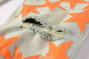 Pantalones Vaqueros de Mezclilla Transpirables Personalizados con Bordado Vintage Lavado a la Piedra, Ligeros, de Moda, para Primavera, Verano e Invierno, para Hombre - Product Image 5