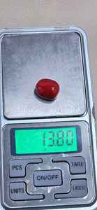 ปะการังแดงคุณภาพดี ทรงรี ตัดแบบธรรมชาติ อัญมณีพลอยแท้ สำหรับทำเครื่องประดับ จี้ ต่างหู - Product Image 3