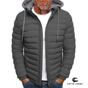 New high demand fashionable hooded warm puffer jacket custom <b>mens</b> lightweight OEM ODM trendy premium 2025 stylish outerwear - Product Image 3