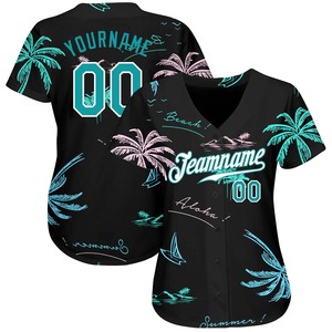 <b>Top</b> Quality Baseball Jersey Breathable Men Full Button Down Sublimated Baseball Jerseys Team Softball Jersey - Product Image 2