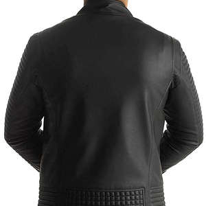 Chaqueta de Invierno Personalizada para Hombre, Estilo Motociclista, con Capucha, Cuero Sintético con Opciones de Cuero Genuino, Tela de Lona Moderna - Product Image 1