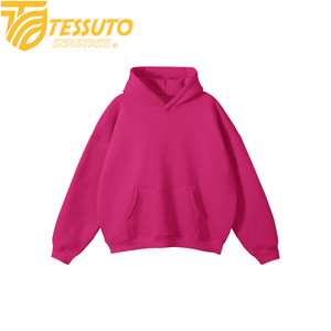 เสื้อฮู้ดดี้ผ้าฟลีซคอตตอน 100% ทรงโอเวอร์ไซส์ แบบยูนิเซ็กซ์ ปรับแต่งได้ ปักลายโลโก้เท่ๆ ด้วยเทคนิคการทอแบบพัฟ ลายเรียบๆ สำหรับฤดูใบไม้ร่วง - Product Image 5