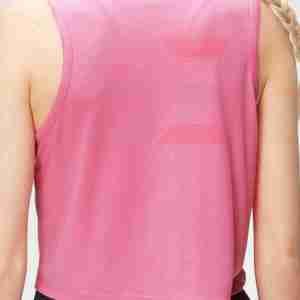 Débardeur court de fitness pour femme, personnalisé, en mélange polyester/coton, séchage rapide, respirant, côtelé, haute qualité, toutes couleurs - Product Image 5