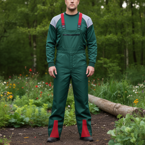 Combinaison de travail anti-coupure taille 50 vert/rouge Feldtmann - Product Image 3