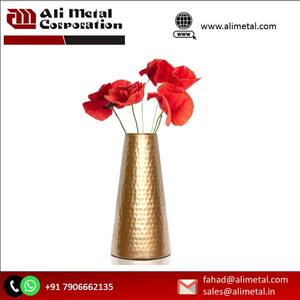 แจกันดอกไม้โลหะทรงกลมทันสมัยไม่เหมือนใครพร้อมค้อนดีไซน์ใหม่แจกันดอกไม้เครื่องที่มีสไตล์สำหรับบ้านและการปรับแต่งได้อย่างเต็มที่ - Product Image 4