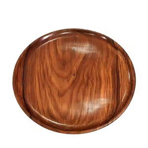 Placa de cargador hecha de madera natural 100% ecológica para decoración de mesa de comedor de cocina de boda por artesanía de media luna - Product Image 5