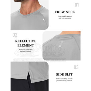 Camiseta Deportiva de Alto Rendimiento, Ajuste Elástico, Camiseta Deportiva Cómoda - Product Image 4