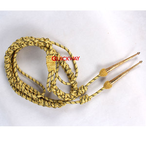 Vente en gros d'aiguillettes et d'accessoires d'uniformes cérémoniels personnalisés, or et noir, en promotion au Pakistan par QUICK WAY INDUSTRIES - Product Image 3