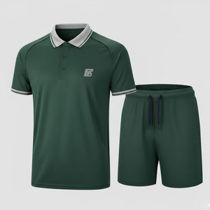 Vêtements de sport pour le golf pour hommes, conçus avec un tissu respirant et extensible pour le confort lors des entraînements de golf, des séances d'entraînement et des clubs sportifs. - Product Image 1