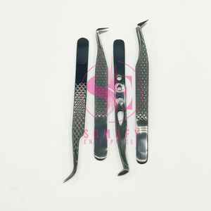 Offre Spéciale professionnel antistatique précision extension de cils pince à épiler durable en acier inoxydable Fiber Volume cils mise en forme - Product Image 4