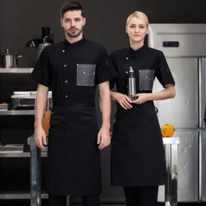 Vendita calda ristorante Chef abbigliamento e Chef uniforme delle donne per Hotel e ristoranti cucina abbigliamento <span class=keywords><strong>da</strong></span> <span class=keywords><strong>lavoro</strong></span> cappotto Chef - Product Image 4