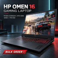 Ordinateur portable de jeu OMEN 16 de 16 pouces, AMD Ryzen 9 8945HX, RTX 5060, 8 Go, 32 Go DDR5, SSD 1 To, 2,5K 240 Hz IPS, vente en gros