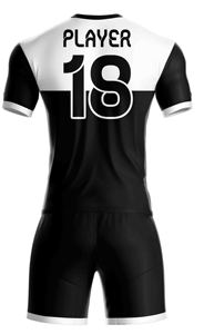 Uniforme de football court de haute qualité avec impression par sublimation, vêtements de sport légers de qualité supérieure, personnalisés, 100% polyester - Product Image 2