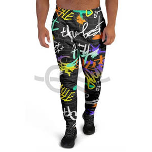 Pantalones deportivos de algodón con costuras de cordón personalizados de primera calidad para hombre, pantalones de chándal de felpa francesa, ropa informal elegante de Ajuste Recto - Product Image 1