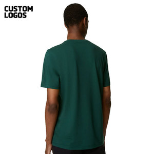Haut de gamme 100% coton hommes imprimé à manches courtes haut T-shirt respirant marque de mode à manches courtes col rond T-shirt - Product Image 2