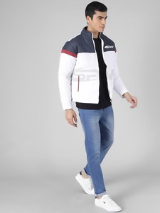 Chaqueta Acolchada de Lona con Cuello Alto para Hombre, Aislamiento Grueso, Impermeable, Transpirable, Cortavientos, Cierre de Cremallera, Dobladillo Acanalado, para Clima Frío - Product Image 3