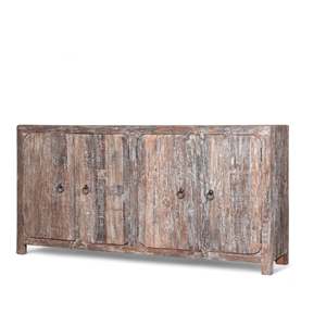 Handmade Wooden <b>Sideboard</b> Solid Wood Rustic & Modern Design for Home Bar Dining Room Living Room Farmhouse European Style - Product Image 4