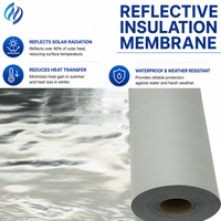 Film réfléchissant aluminisé Sohi, membrane d'isolation en PP non tissé pour la protection thermique des toits, des murs, des greniers et des systèmes HVAC