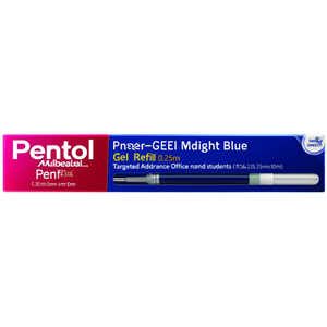 Pentel EnerGel Midnight Blue Gel <b>Pen</b> Refill 0.35mm Targeted Audience Office and Students - Product Image 3