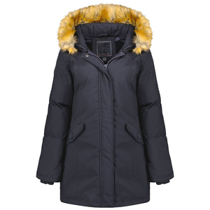 แจ็กเก็ตขนเฟอร์สำหรับผู้หญิง, 100% ซิปปกติกันลมกันน้ำแห้งเร็วเป็นมิตรต่อสิ่งแวดล้อมสำหรับฤดูใบไม้ร่วง - Product Image 2