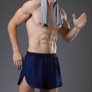 Shorts de sport livraison directe Logo personnalisé 100% Polyester coupe ajustée vêtements de sport décontractés vêtements de fitness pour hommes shorts de gymnastique - Product Image 2