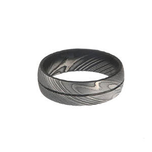 Bagues en acier damas pour hommes, entièrement personnalisées de haute qualité/nouveau modèle Offre Spéciale - Product Image 2