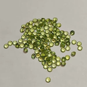 พลอยเพอริดอตทรงกลมเจียระไนแบบบริลเลียนต์ธรรมชาติ ขนาด 1.5 มม. สีเขียว สำหรับทำเครื่องประดับ - Product Image 2