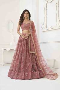 MODE DE MARIAGE À LA RECHERCHE MAGNIFIQUE DANS UN LOOK DE MARIAGE MULTICOLORE LEHNGA/MAXI/MARIÉE SHARARA INDIEN PAKISTANI POUR LES FEMMES OEM ODM - Product Image 4