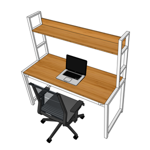 BFFB002-FBamboo 60x148x150cm Kt Hp Bn V K Thit B Vn Phng Vi Estantería Tin Nghi - Product Image 2