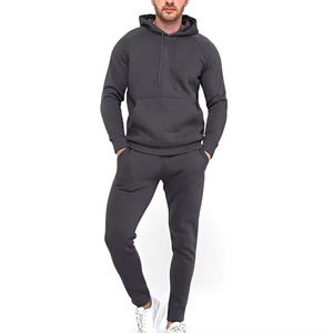 Conjuntos Deportivos de Invierno para Hombre, Diseño Personalizado, Color Sólido, Ligeros, con Capucha, de Poliéster/Algodón, Transpirables, de Primera Calidad, al por Mayor - Product Image 1