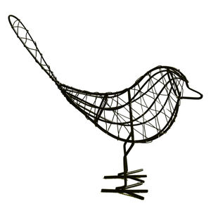 Wire Design Wrought Iron Metal Sculpture Ornaments Black Finished For Home <b>Christmas</b> <b>Holiday</b> Decorative <b>Supplies</b> - Product Image 1