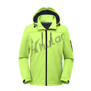 Cortavientos Softshell deportivo de invierno personalizable para hombre, cortavientos de talla grande, ajustado, transpirable, con cremallera, con capucha frontal para deportes al aire libre, correr - Product Image 4