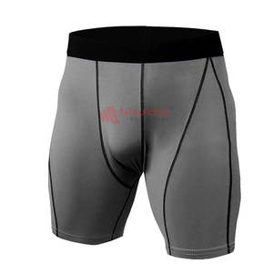 Pantalones Cortos de Compresión Deportivos para Hombre, Diseño Nuevo y Personalizable, con Logotipo, Sólidos, Casuales, con Capa Inferior de Spandex, Secado Rápido, Ajuste Cómodo - Product Image 5