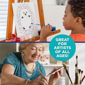 Bview Art 8 différents types de pinceaux 35 pinceaux tout usage Pack de valeur idéal avec des aquarelles, <span class=keywords><strong>acrylique</strong></span> - Product Image 5