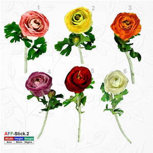 Flor Artificial Rosa Amarilla AFF-S-1.3 {Diferentes colores disponibles} - Product Image 2