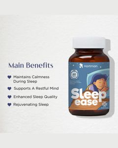 Capsules Sleep Ease avec Valériane, Ashwagandha et Houblon pour le soulagement de l'insomnie, la relaxation et la tranquillité - Product Image 2