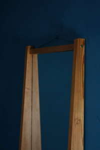 Wooden Rectangular <b>Mirror</b> with Shelf <b>for</b> Home or Hotel Bathroom <b>Wall</b> Decor <b>for</b> Home or Hotel Room hanging <b>mirror</b> - Product Image 2