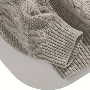 Pulls tendance en laine doublée à col rond et double boutonnage de haute qualité pour l'hiver, design personnalisé, tricotés pour l'extérieur - Product Image 5