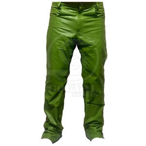 กางเกงหนังผู้ชายคุณภาพพรีเมียม สวมใส่สบาย MOQ ต่ำ กางเกงหนังขายส่ง - Product Image 4