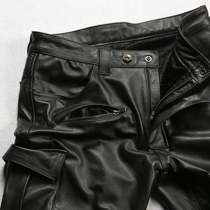 Vêtements de sport de moto unisexe Pantalons longs en cuir noir imperméables et coupe-vent Protections Winter Plus Size Men Women - Product Image 5