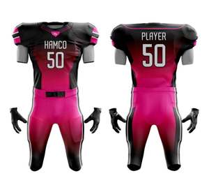 Venta al por mayor diseño único personalizado de alta calidad uniforme de fútbol americano 100% poliéster ropa deportiva uniforme de fútbol americano - Product Image 6