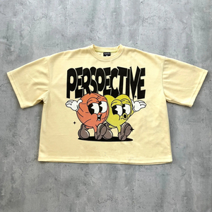 T-shirt à séchage rapide 100% coton pour homme Design personnalisé et logo Style Hip Hop Impression graphique lourde Coupe surdimensionnée avec stock disponible - Product Image 5