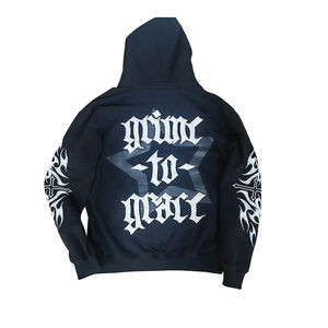 Manufacturer Custom Logo Puff Print Heavyweight 100% Cotton 3D Embroidery Oversized Boxy Zip Up <b>Hoodies</b> For Men - Product Image 3