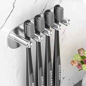 Portacepillos de Dientes Compacto de Metal para Viajes, Ideal para Baños, Proporciona Almacenamiento Ligero y Resistente - Product Image 1
